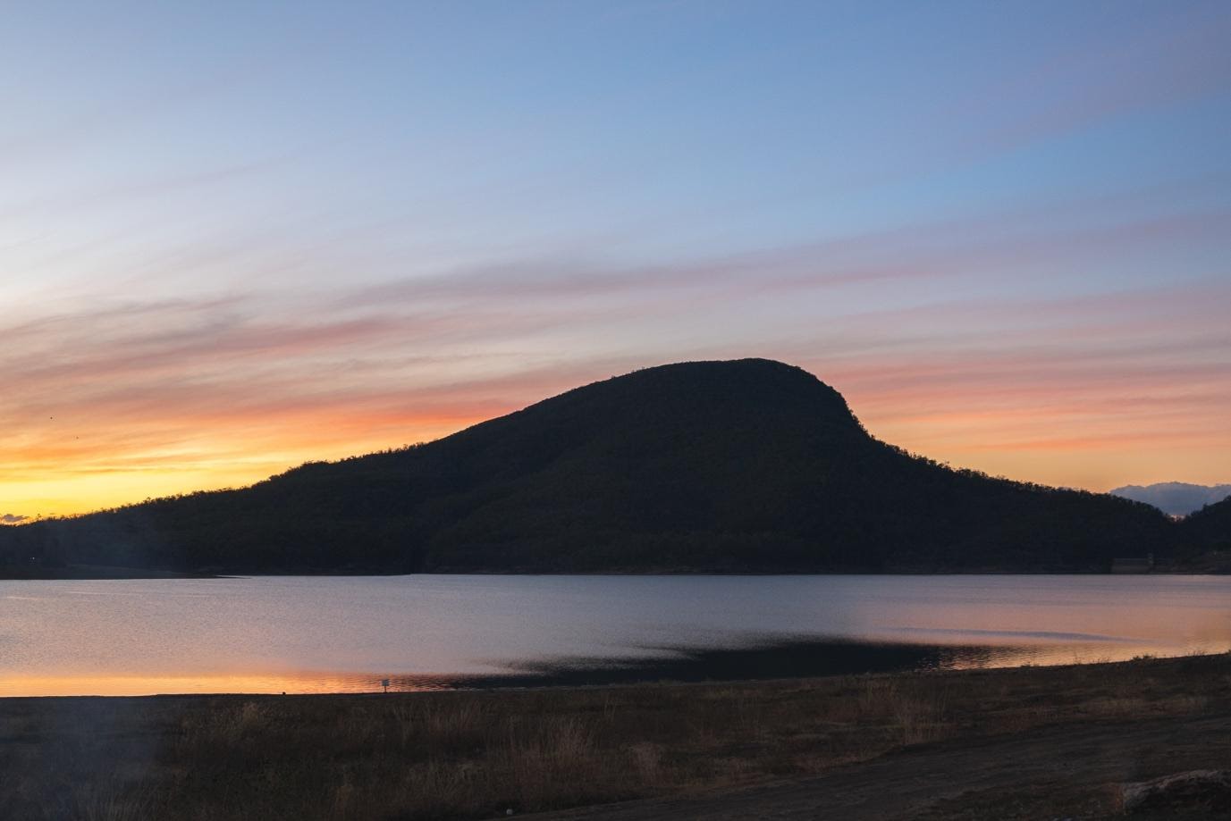 View of the Sunset over Lake Moogerah