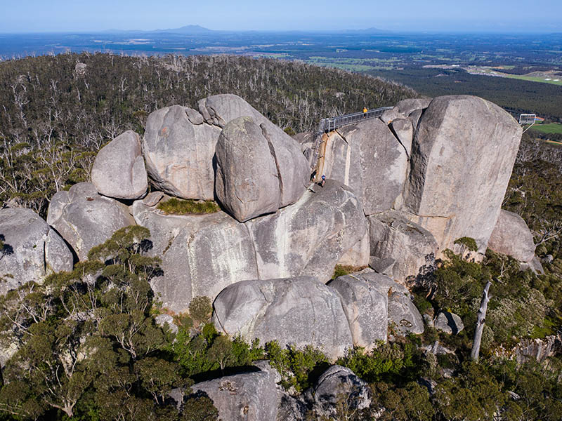 Granite Skywalk at Castle Rock Porongurup National Park, Western Australia. Image credit Tourism Western Australia