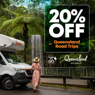 Apollo Queensland is Good To Go! Save 20% of Road Trips