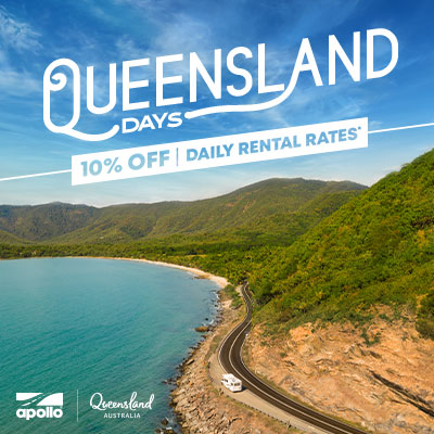 Queensland camper holidays are 10% with our latest special deal